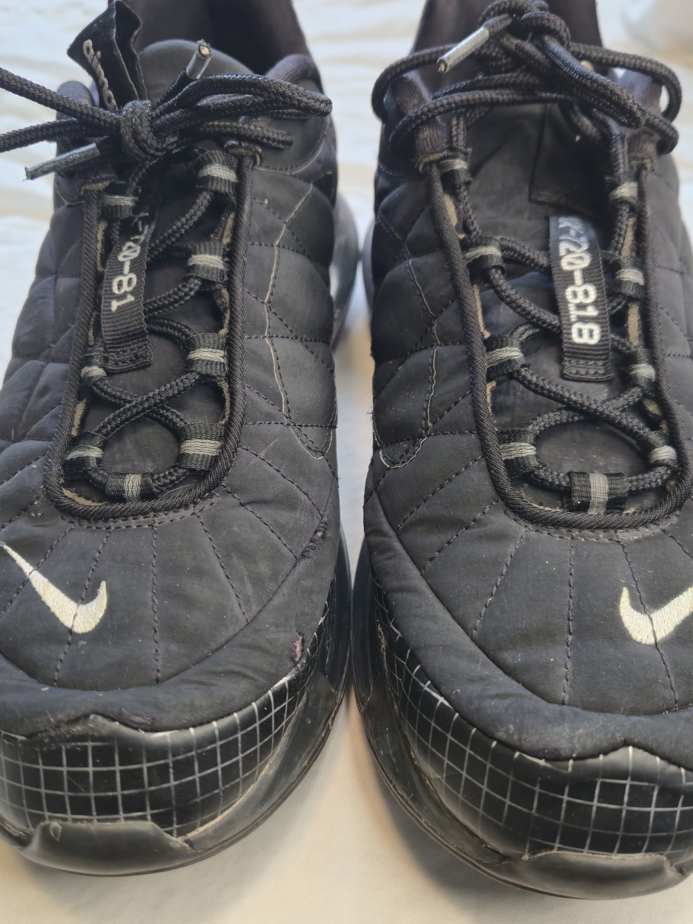 Nike MX 720-818 black/metallic-silver-black size 10.5. 0698